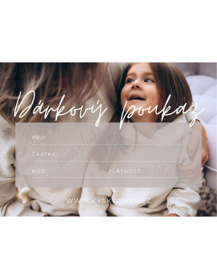 DÁRKOVÝ POUKAZ