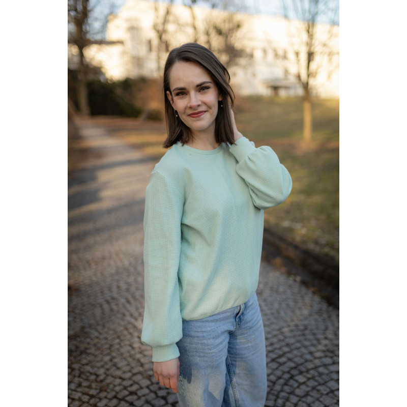 MIKINA SIMPLY VAFLOVÁ