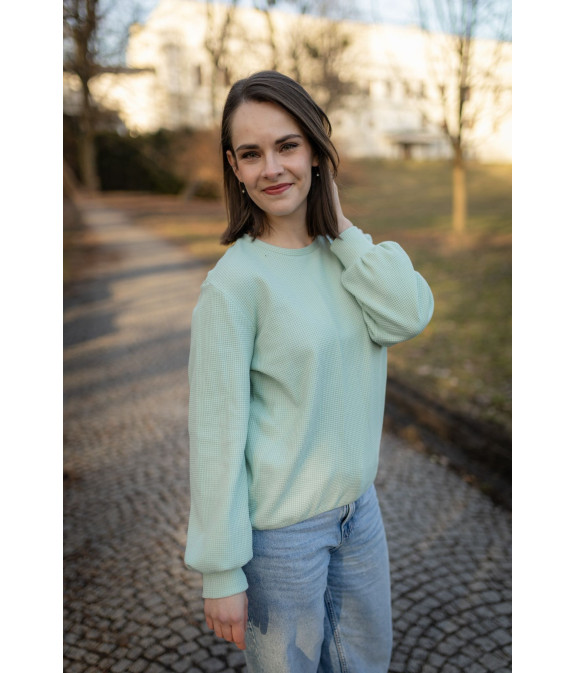 MIKINA SIMPLY VAFLOVÁ