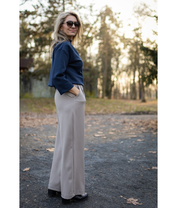 LINEA kalhoty se záhyby