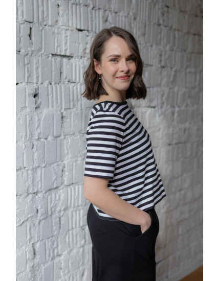 PRUHOVANÁ HALENKA CROP