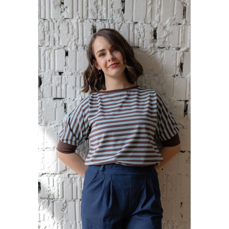 PRUHOVANÁ HALENKA polokimono