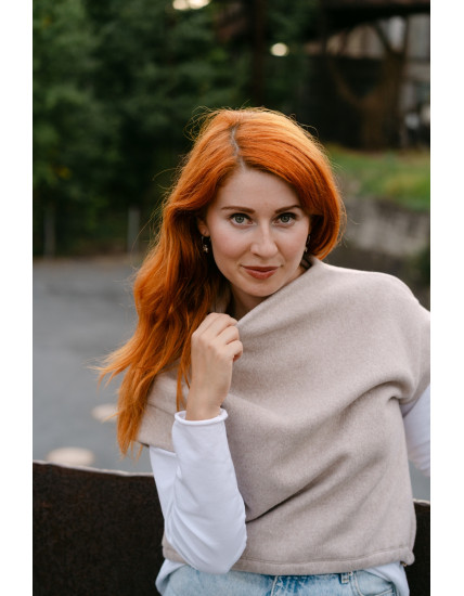 FLEECOVÁ VESTA Z BIOBAVLNY