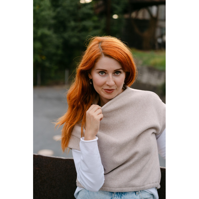FLEECE VESTA Z BIOBAVLNY