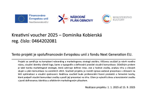 PROJEKT BYL SPOLUFINANCOVÁN KREATOVNÍM VOUCHEREM 2025