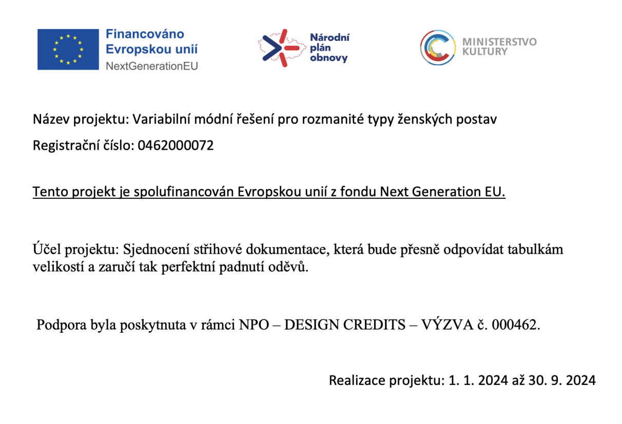 PROJEKT SPOLUFINANCOVÁN DESIGN CREDITS